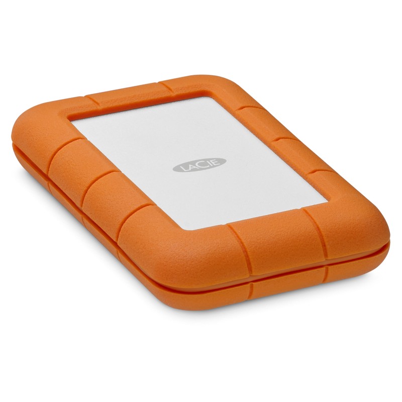 LaCie Rugged Secure disco rigido esterno 2 TB Arancione Bianco