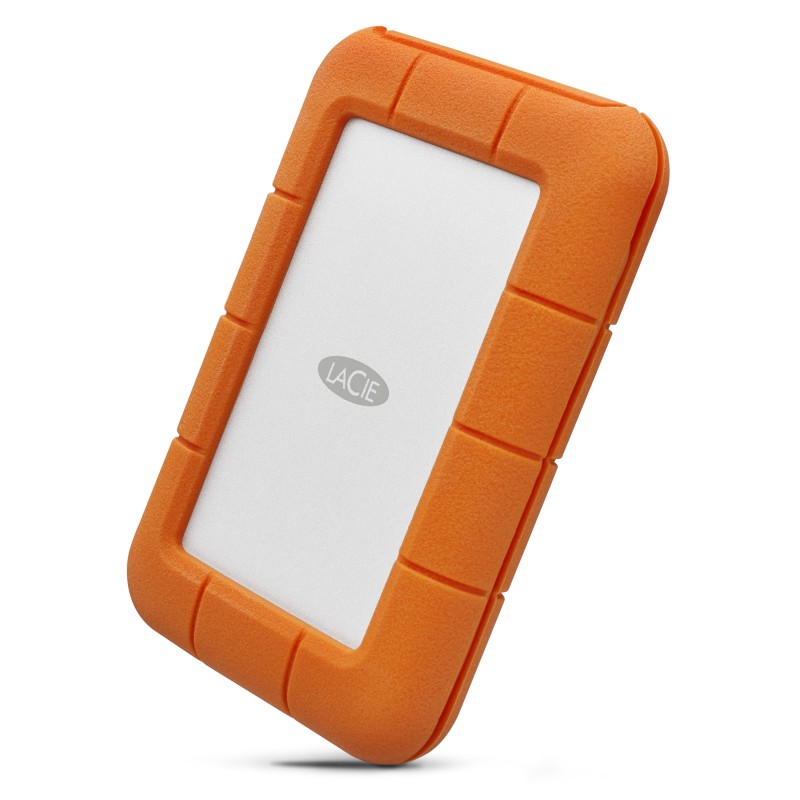 LaCie Rugged USB-C disco rigido esterno 5 TB Grigio Giallo