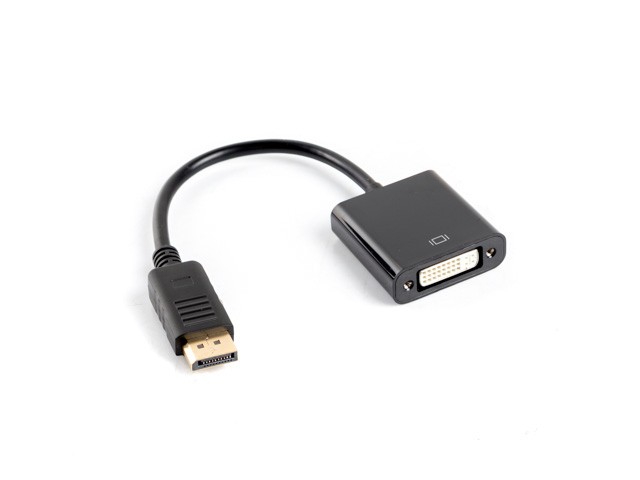 Lanberg AD-0007-BK cavo e adattatore video 0.1 m DisplayPort DVI-D Nero