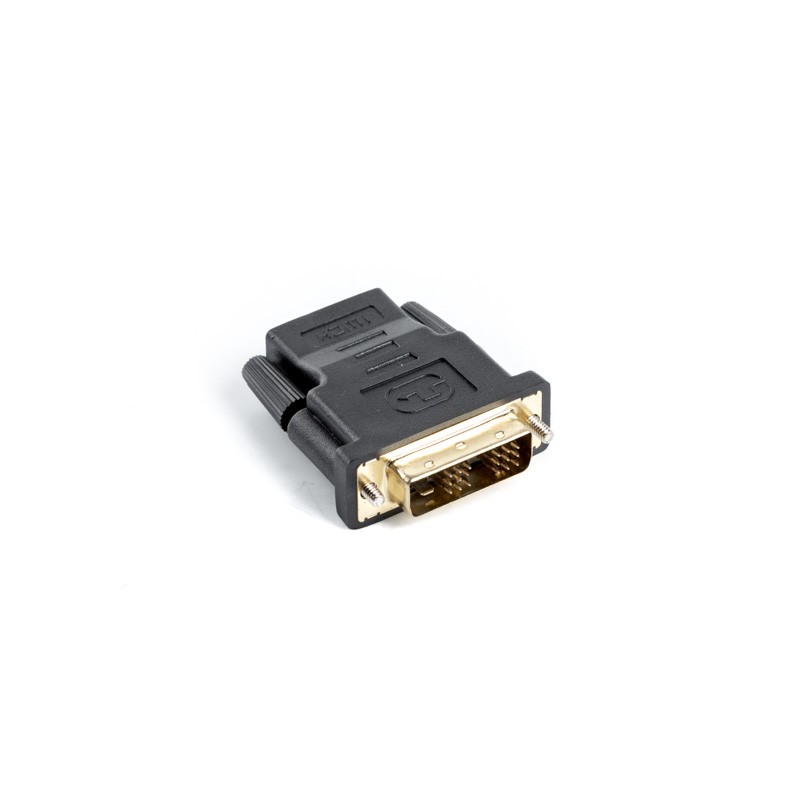Lanberg AD-0013-BK adattatore per inversione del genere dei cavi HDMI DVI-D 18+1 Single Link Nero