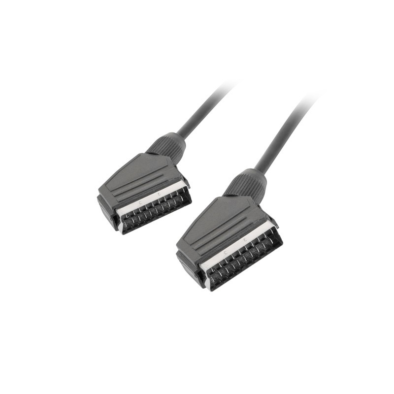 Lanberg CA-EUEU-10CC-0018-BK Cavo SCART 1.8 m (21-pin) Nero