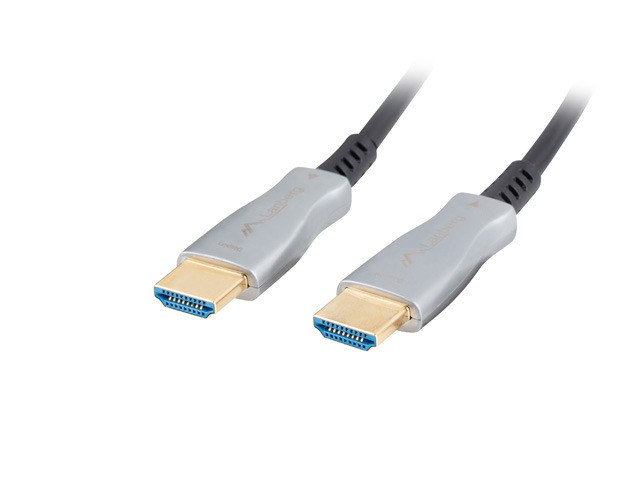 Lanberg CA-HDMI-20FB-0500-BK cavo HDMI 50 m HDMI tipo A (Standard) Nero Argento