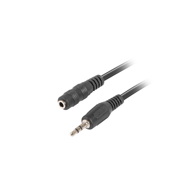 Lanberg CA-MJFJ-10CC-0050-BK cavo audio 5 m 3.5mm Nero