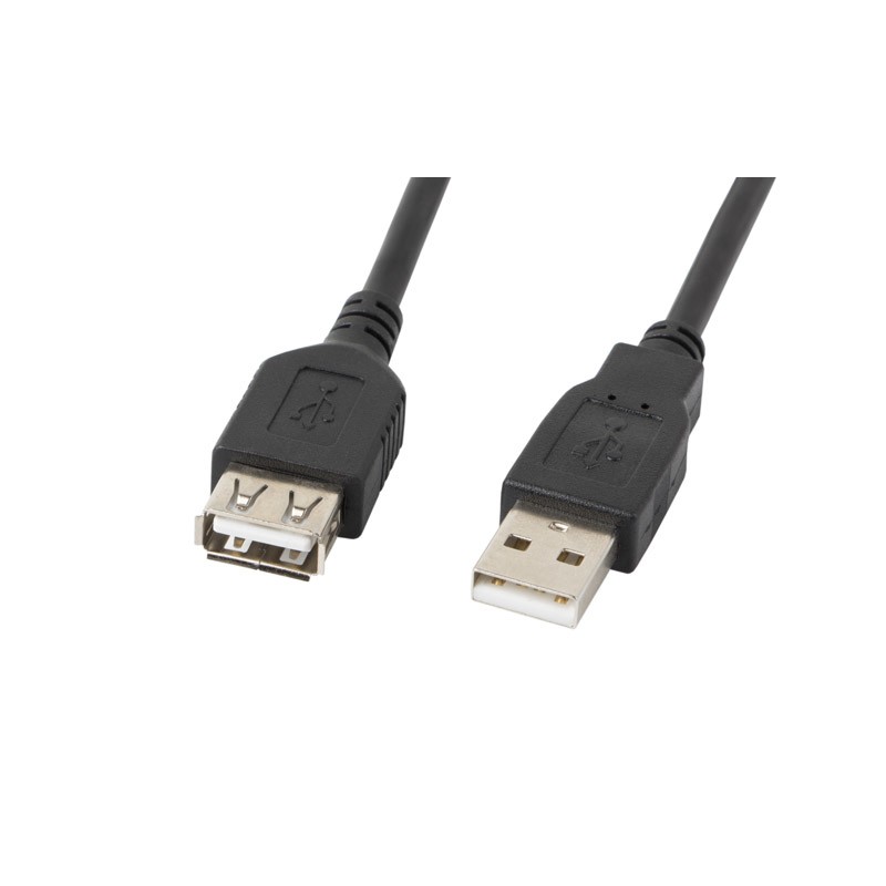 Lanberg CA-USBE-10CC-0007-BK cavo USB 0.7 m 2.0 A Nero