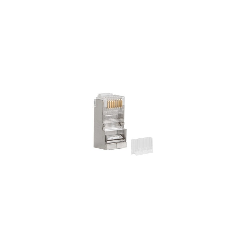 Lanberg PLS-6020 cavo di collegamento RJ-45 Acciaio inossidabile Trasparente