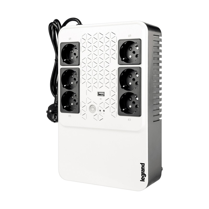 Legrand Keor ASI MULTIPLUG 800 GR gruppo di continuità (UPS) A linea interattiva 0.8 kVA 480 W 6 presa(e) AC