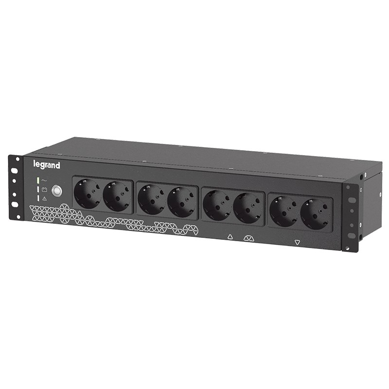 Legrand Keor ASI PDU 800VA FR/GR/IT INPUT 8 GR/IT OUTPUT BLACK gruppo di continuità (UPS) Standby (Offline) 0.8 kVA 480 W