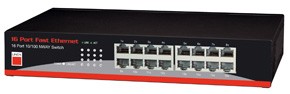 Lindy 16-Port NWAY Switch Non Gestito Nero