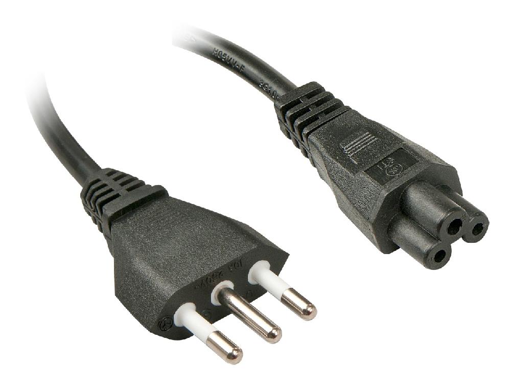 Lindy 2m CEI23-16-VII - IEC 320 C5 Nero Accoppiatore