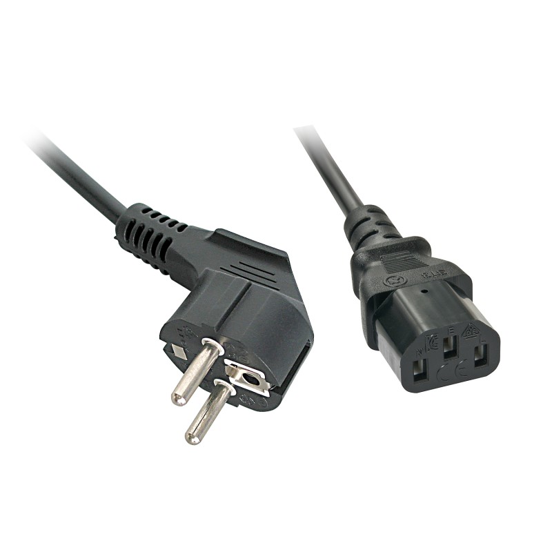 Lindy 30335 cavo di alimentazione Nero 2 m Spina tipo F Accoppiatore C13