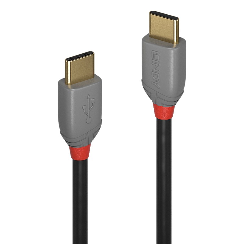 Lindy 36873 cavo USB 3 m 2.0 C Nero Grigio