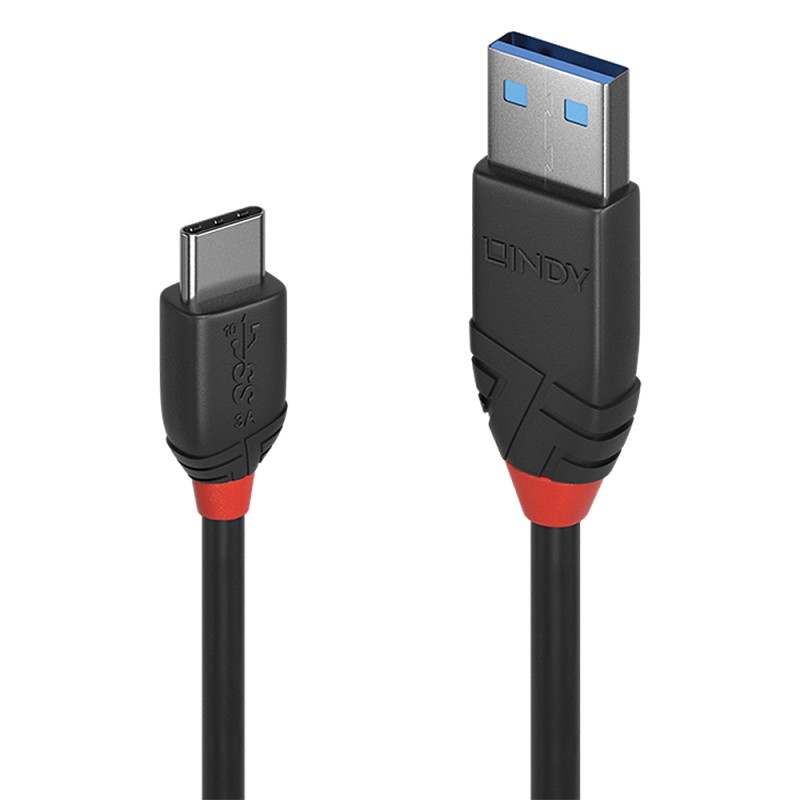 Lindy 36916 cavo USB 1 m 3.2 Gen (3.1 1) A C Nero