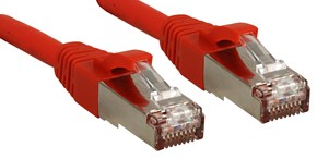 Lindy Cat.6 SSTP / S/FTP PIMF Premium 0.5m cavo di rete Rosso 0.5 m