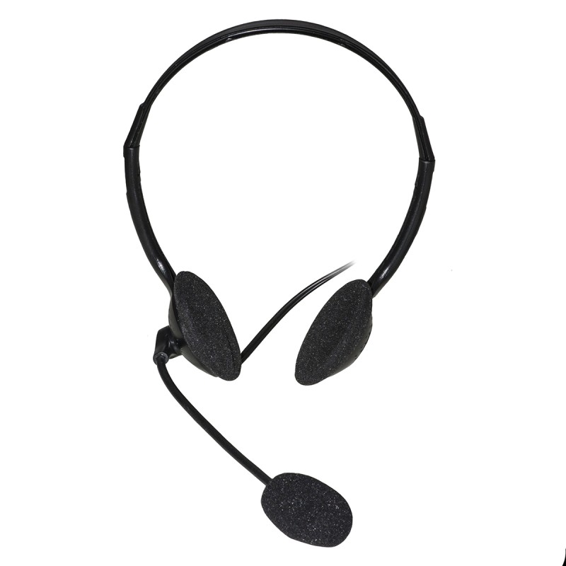 Link Accessori LKHS01 cuffia e auricolare Cablato A Padiglione Musica Chiamate Nero