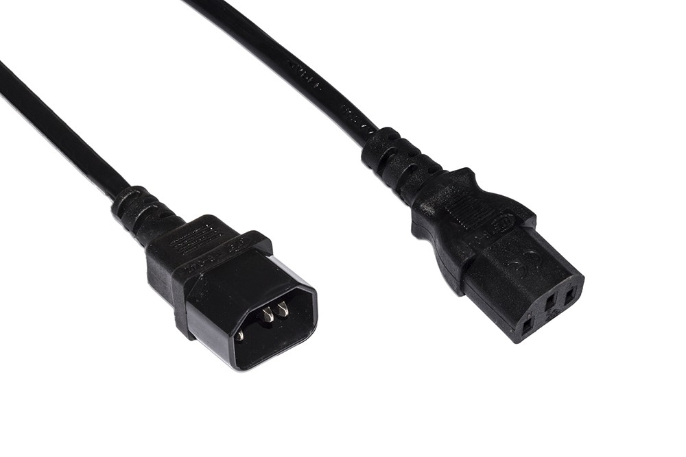 Link Accessori LKIEC18 cavo di alimentazione Nero 1 8 m Accoppiatore C14 Accoppiatore C13