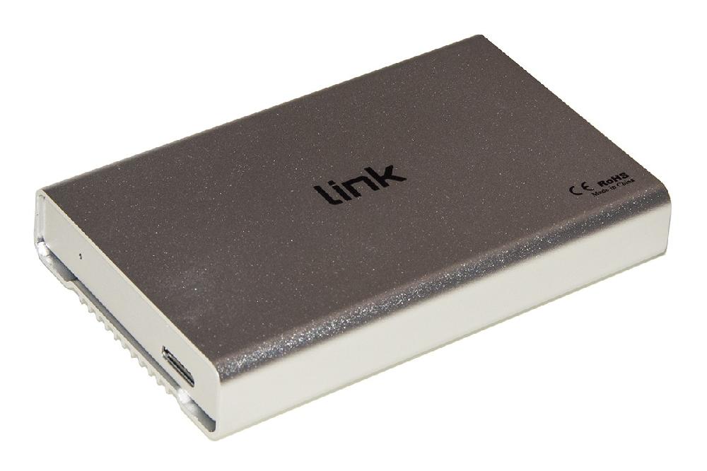 Link Accessori LKLOD254 contenitore di unità di archiviazione Custodia per Disco Rigido (HDD) Argento Bianco 2.5"