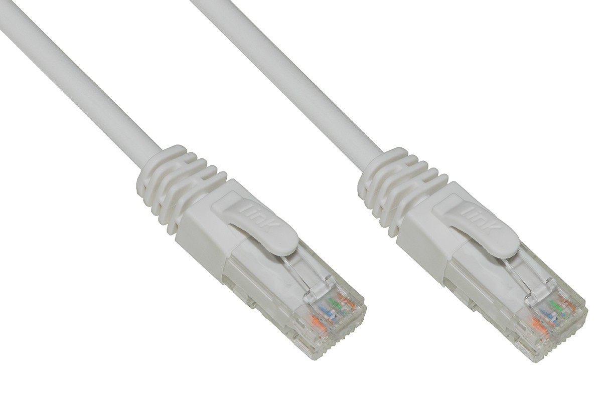 LINK LK6AU010 cavo di rete Bianco 1 m Cat6a U/UTP (UTP)