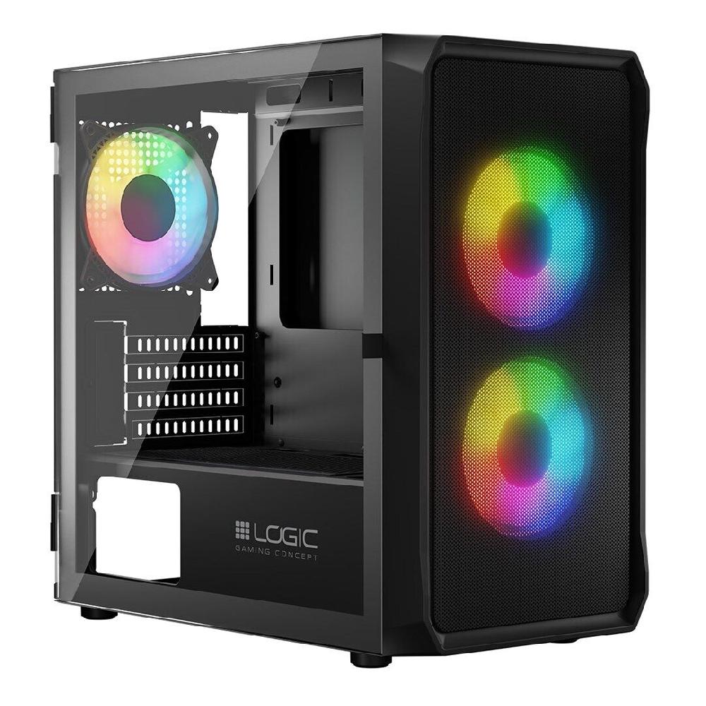 Logic PORTOS ARGB MINI USB 3.0 Case Black