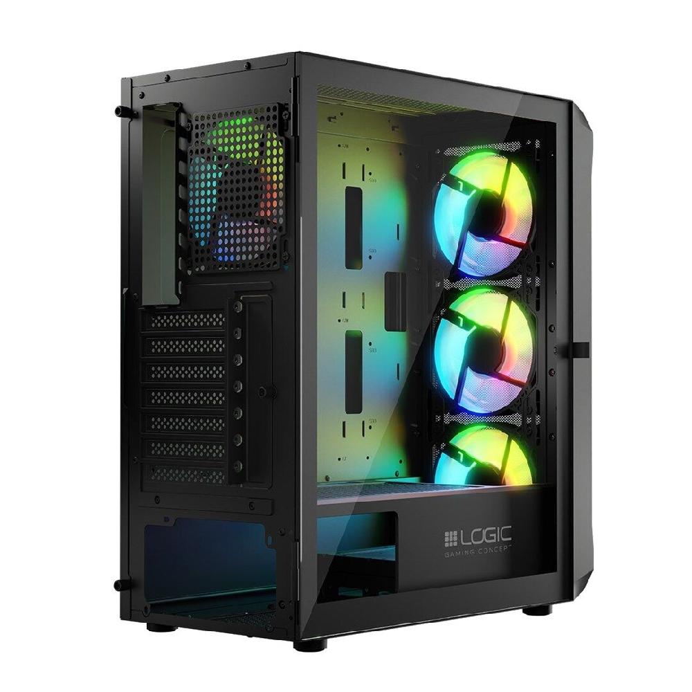Logic PORTOS ARGB MINIDI USB 3.0 Case Black