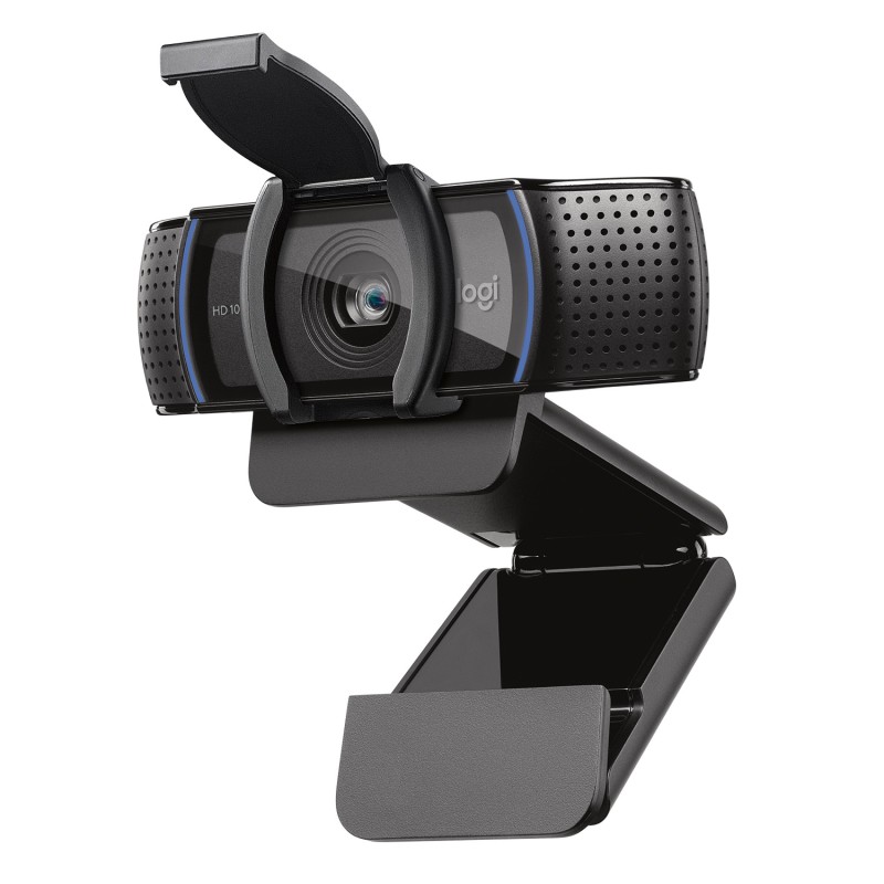 Logitech C920S HD Pro Webcam Videochiamata Full 1080p/30fps Audio Stereo ?Chiaro ?Correzione Luce HD Privacy Shutter