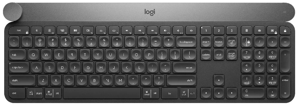 Logitech Craft Advanced keyboard with creative input dial tastiera RF senza fili + Bluetooth QWERTY Italiano Nero Grigio