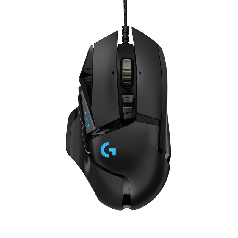 Logitech G G502 Mouse Gaming HERO Prestazioni Elevate Sensore 25K 25600 DPI RGB Pesi Regolabili 11 Pulsanti Programmabili