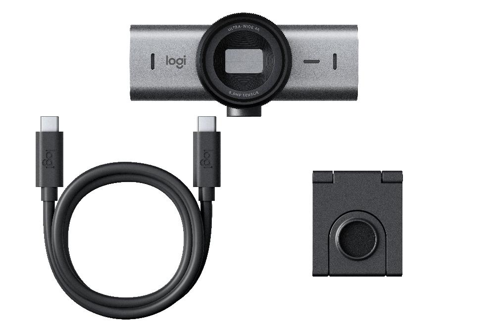 Logitech MX Brio 705 for Business webcam 8.5 MP 4096 x 2160 Pixel USB 3.2 Gen 1 (3.1 1) Alluminio Nero