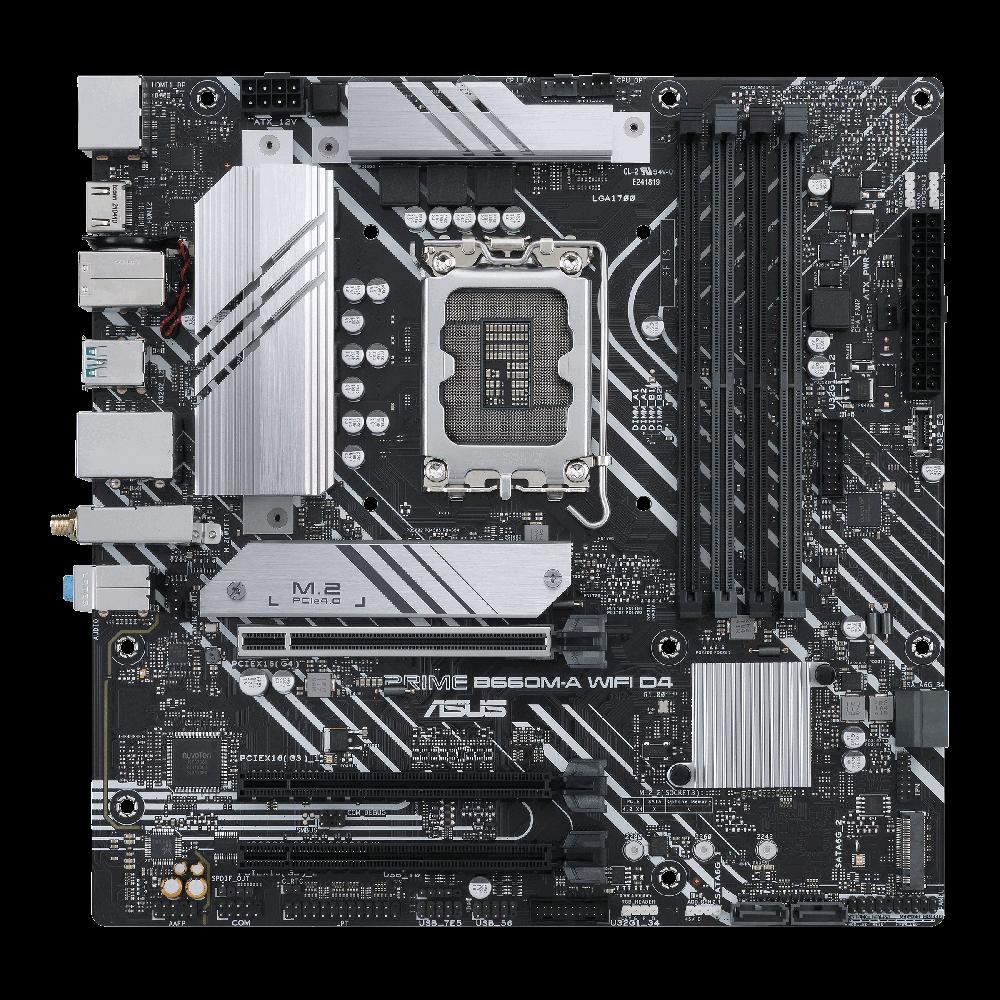 MB ASUS PRIME B660M-A WIFI D4 LGA1700 (ALDER LAKE) 4DDR4 2*HDMI+DP PCIE 6*SATA M.2 mATX
