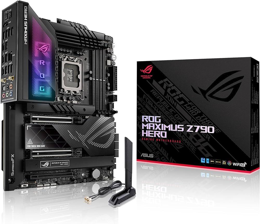 MB ASUS ROG MAXIMUS Z790 HERO Z790 LGA1700 4xDDR5DC-7800o.c. HDMI 2xPCIe5.0x16 6xSATA3 M.2 WIFI ATX 90MB1CI0-M0EAY0