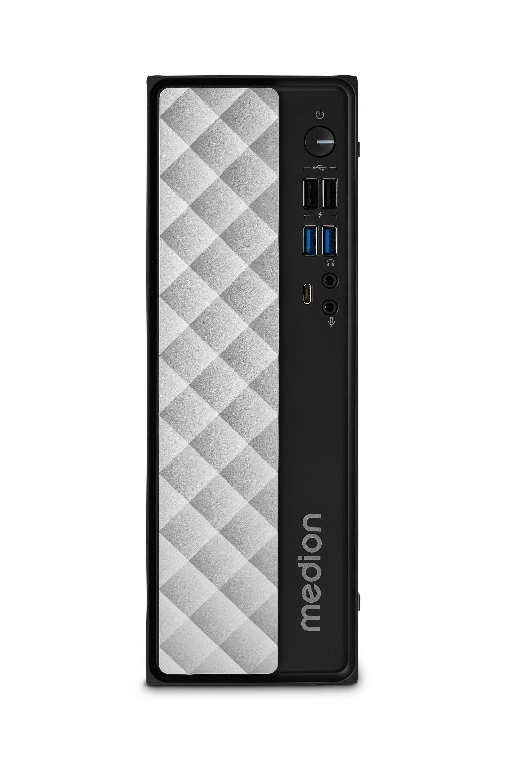 MEDION AKOYA T80 Intel® Core™ i5 i5-12450H 8 GB DDR4-SDRAM 512 GB SSD Windows 11 Home Mini PC Nero