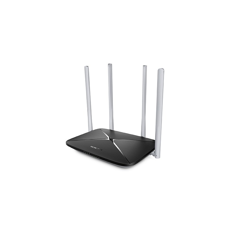Mercusys AC12 router wireless Fast Ethernet Dual-band (2.4 GHz/5 GHz) Nero