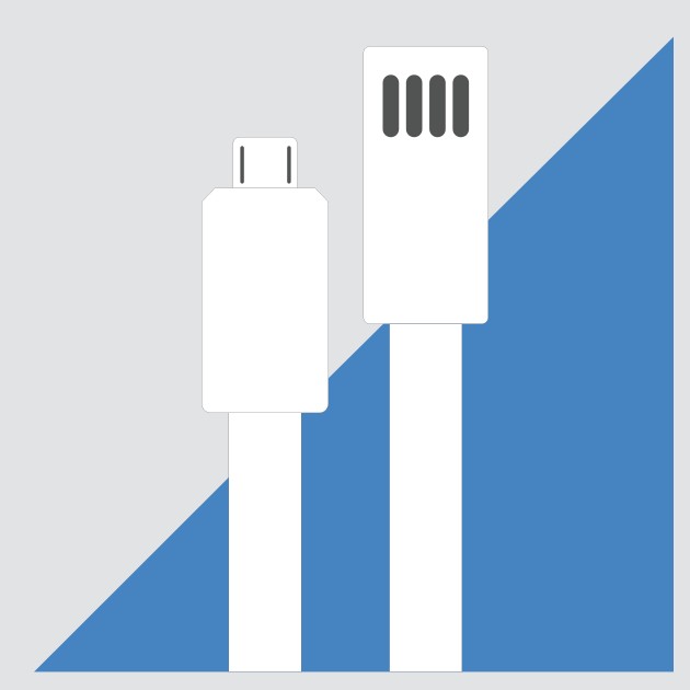 Microtech ET97WS/C2 cavo USB 1 m 2.0 A Micro-USB B Bianco
