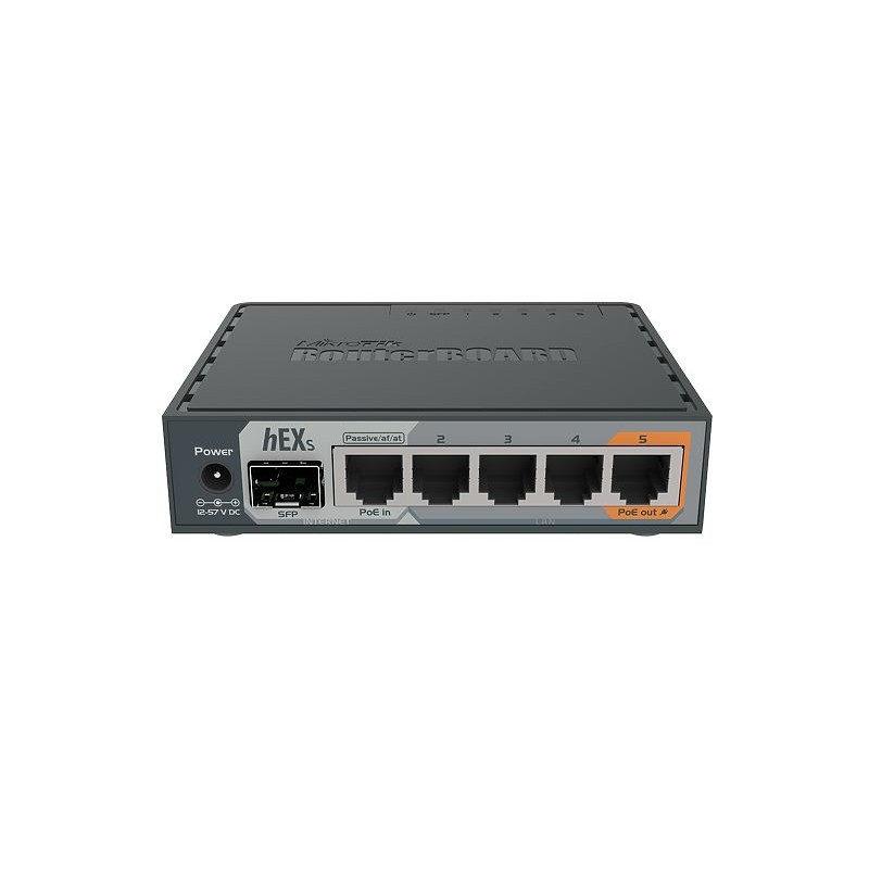 Mikrotik hEX S router cablato Gigabit Ethernet Nero