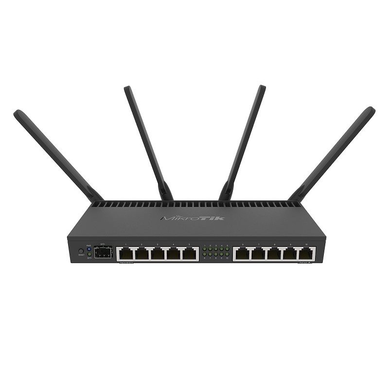 Mikrotik RB4011iGS+5HacQ2HnD-IN router wireless Gigabit Ethernet Dual-band (2.4 GHz/5 GHz) Nero