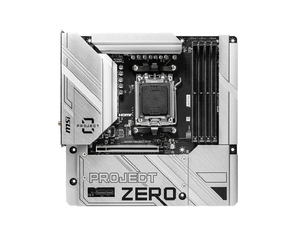 MSI B650M PROJECT ZERO scheda madre AMD B650 Presa di corrente AM5 micro ATX