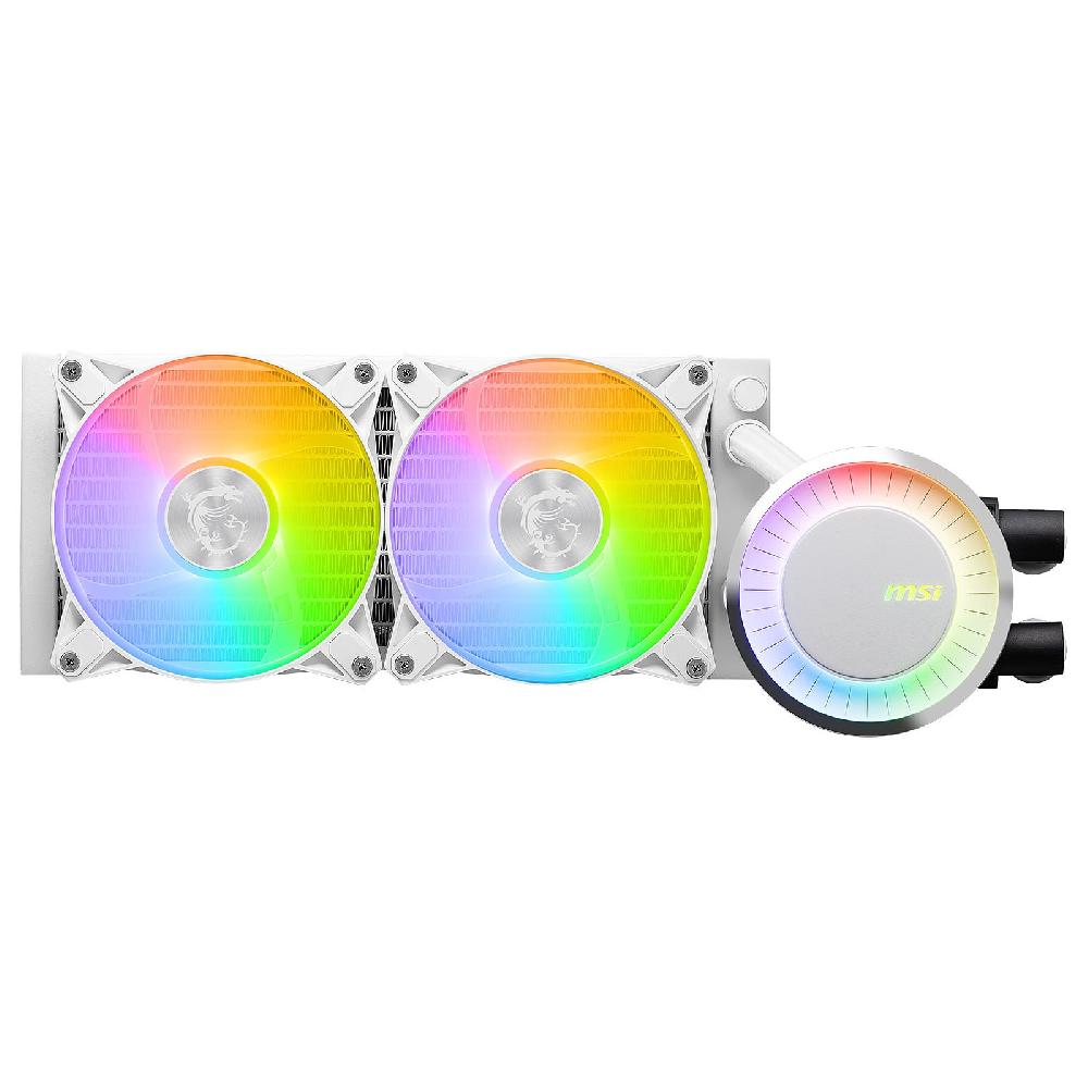 MSI MAG CORELIQUID E240 WHITE sistema di raffreddamento per computer Scheda madre Processore Kit di raffreddamento a liquido