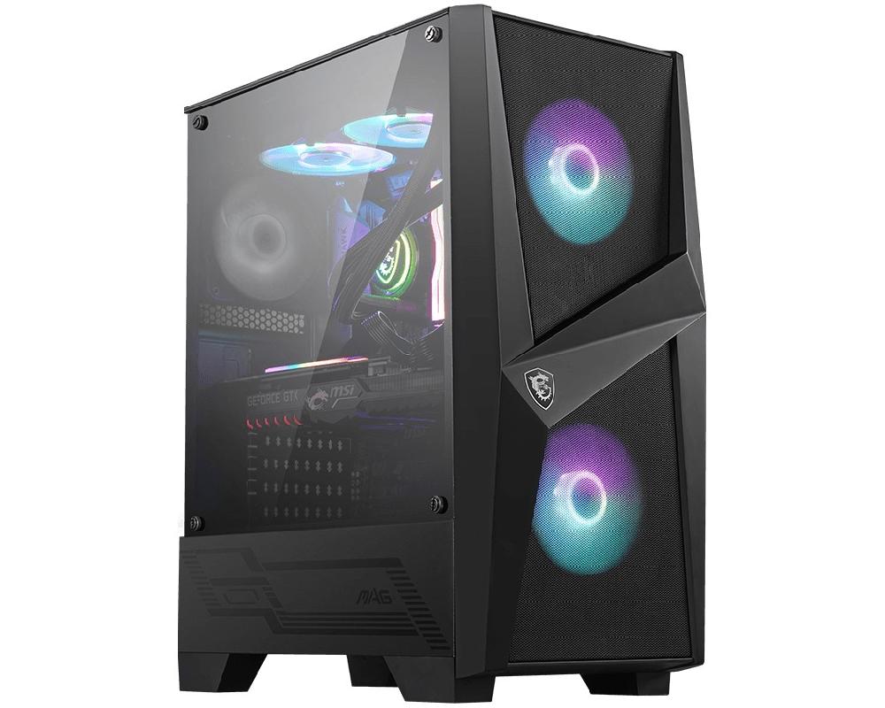 MSI MAG FORGE 100R computer case Midi Tower Nero Trasparente