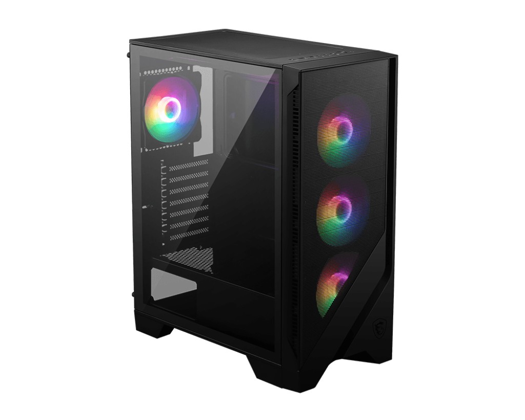 MSI MAG FORGE 120A AIRFLOW computer case Midi Tower Nero Trasparente