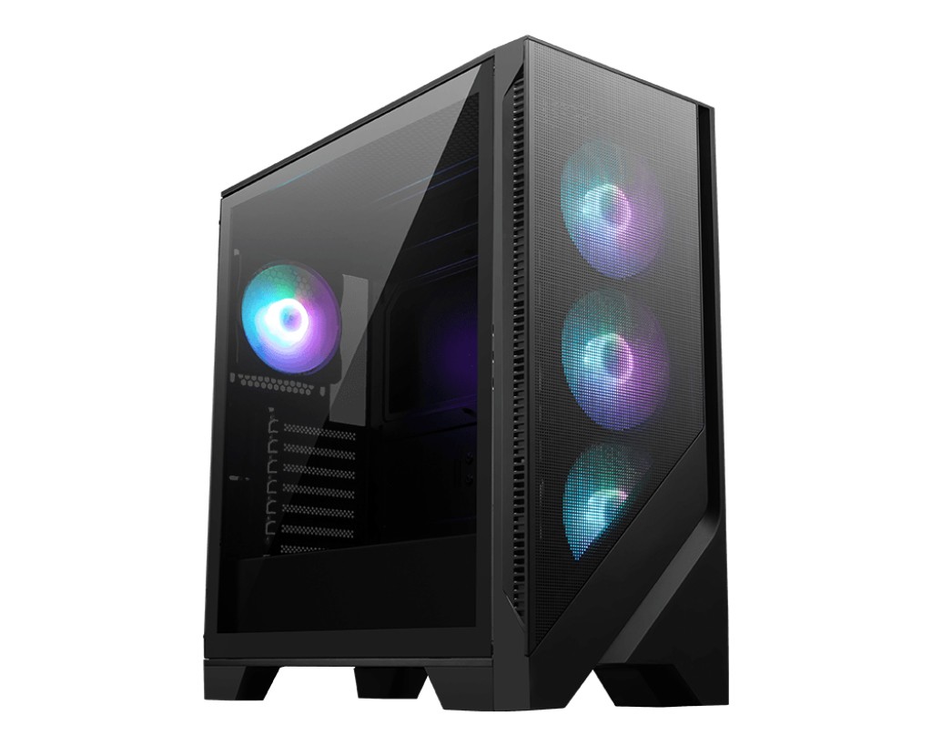 MSI MAG FORGE 320R AIRFLOW computer case Micro Tower Nero Trasparente
