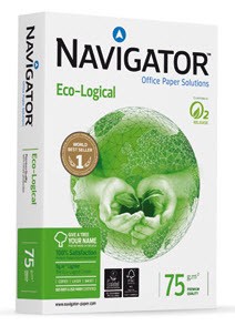 Navigator Eco-Logical 75g.m-2 carta inkjet Bianco