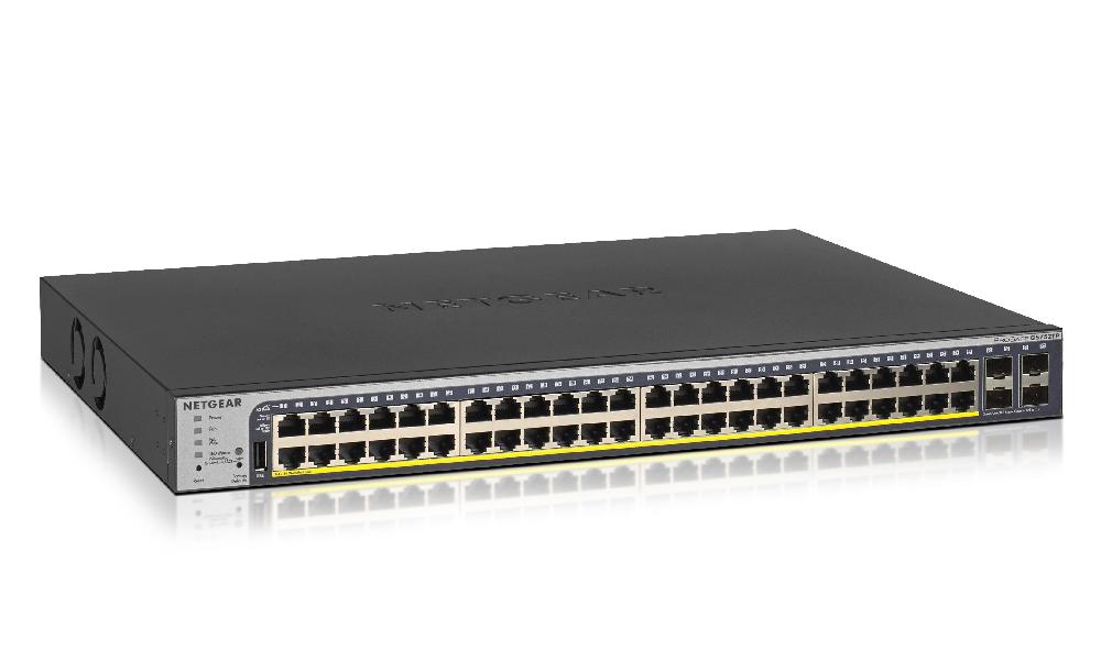 NETGEAR GS752TP-300EUS switch di rete Gestito L2/L3/L4 Gigabit Ethernet (10/100/1000) Supporto Power over Ethernet (PoE) 1U Nero