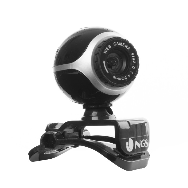 NGS Xpresscam300 webcam 8 MP 1920 x 1080 Pixel USB 2.0 Nero Argento