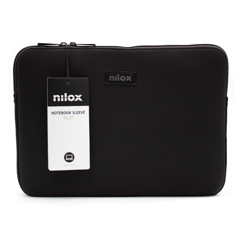 Nilox NXF1301 borsa per laptop 33.8 cm (13.3") Custodia a tasca Nero