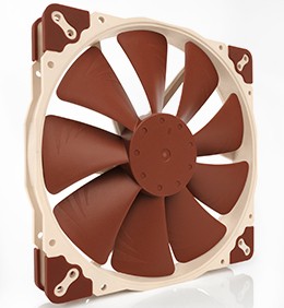 Noctua NF-A20 FLX Case per computer Ventilatore 20 cm Beige Marrone