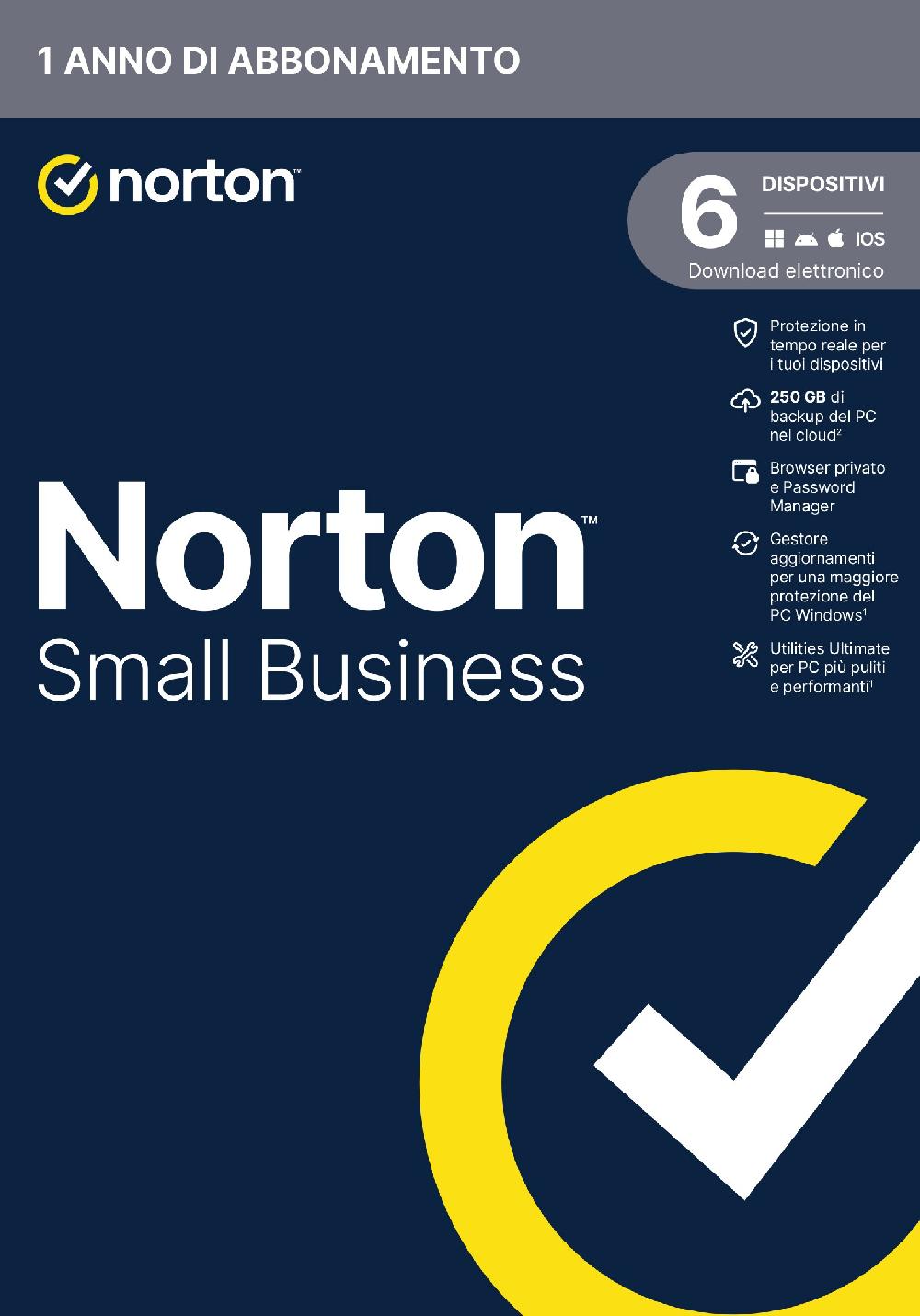 Norton Small Business Protezione antivirus per piccole imprese e small office 6 dispositivi Licenza di 1 anno