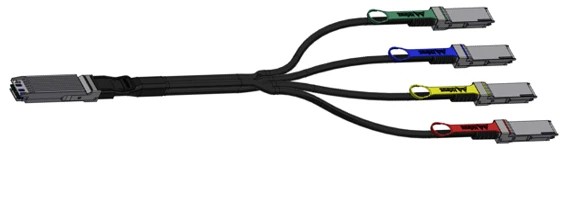 Nvidia MCA7J75-N005 cavo InfiniBand e in fibra ottica 5 m OSFP 4xQSFP112 Nero