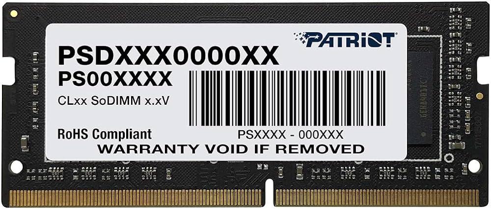 Patriot DDR4 8GB 3200MHz 1 Rank Bulk Hynix Chip SO-DIMM