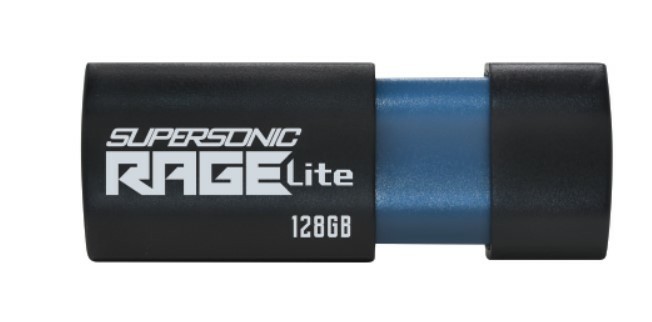 Patriot Memory Supersonic Rage Lite unità flash USB 128 GB USB tipo A 3.2 Gen 1 (3.1 Gen 1) Nero Blu
