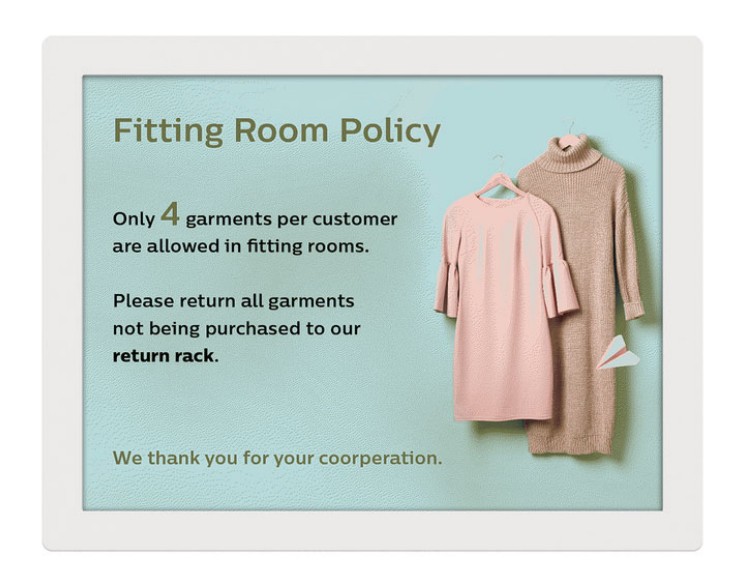 Philips 13BDL4150IW Pannello piatto per segnaletica digitale 33 cm (13") Wi-Fi UXGA Bianco Processore integrato Android 11 24/7