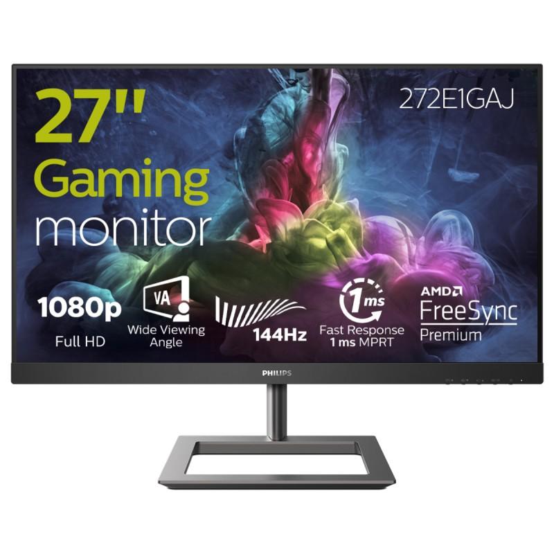 Philips E Line 272E1GAJ/00 Monitor PC 68.6 cm (27") 1920 x 1080 Pixel Full HD LCD Nero Cromo